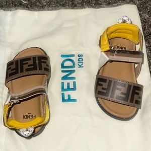 Baby girl designer (fendi) sandals